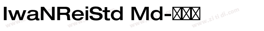 IwaNReiStd Md字体转换